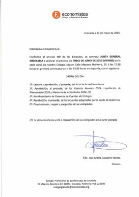 Foto Colegio de Economistas de Granada